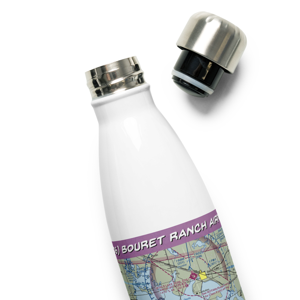 Bouret Ranch Airport (NA06) VFR Sectional Water Bottle 