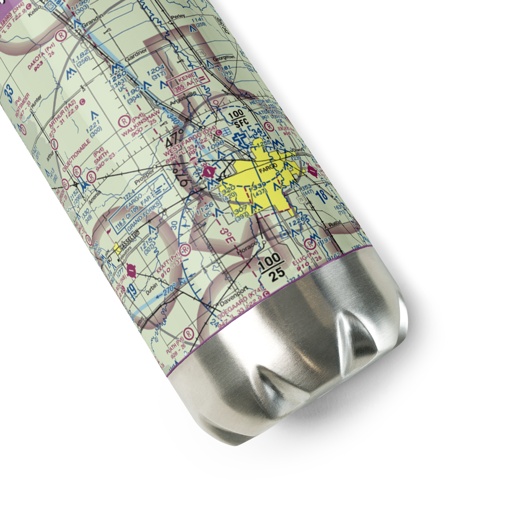 Jacob Gust Airport (NA17) VFR Sectional Water Bottle 