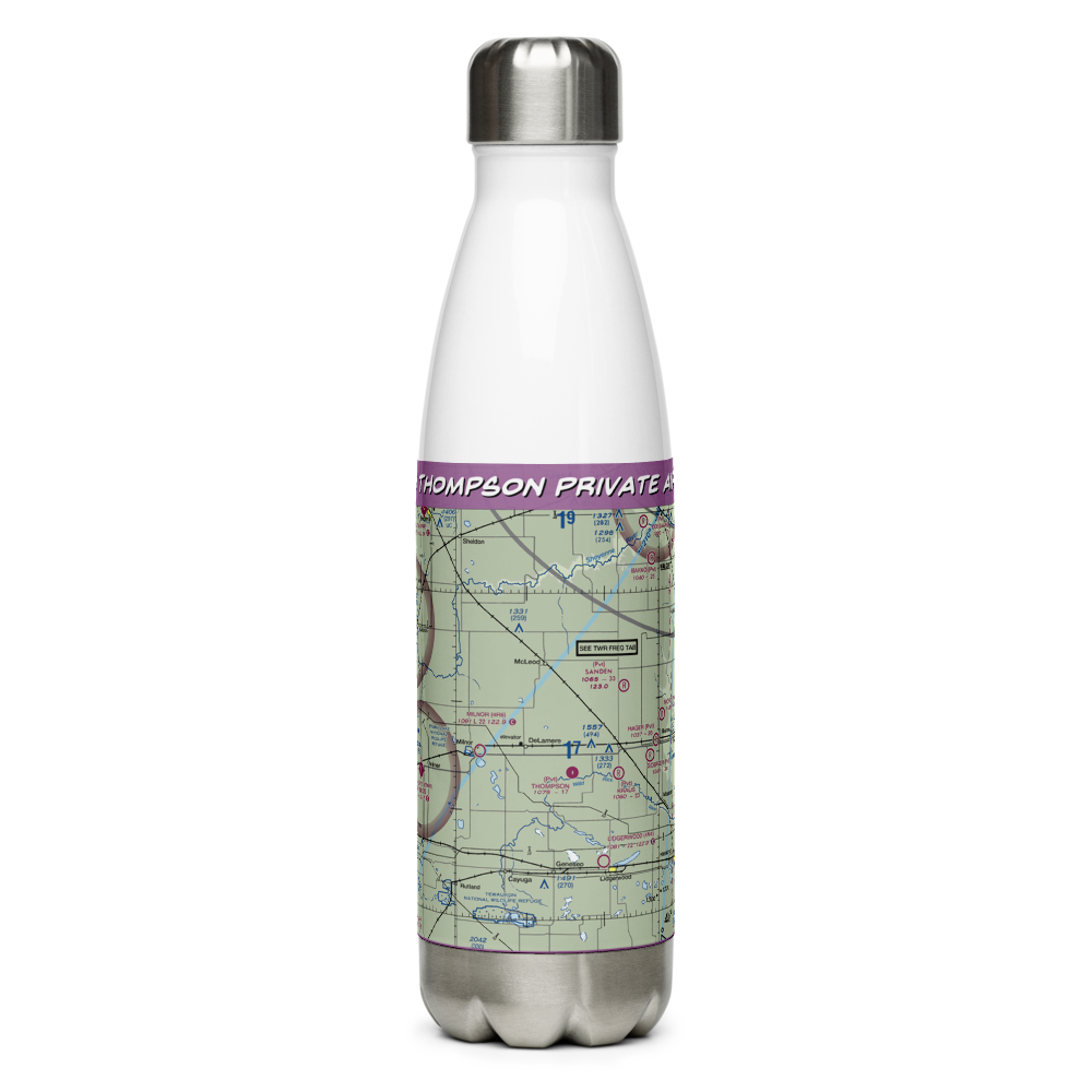 Thompson Private Airport (NA21) VFR Sectional Water Bottle 