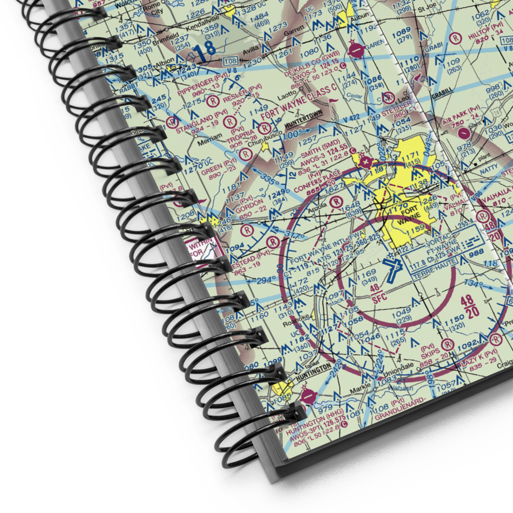 Walker/Rowe Waterloo Airport (4C2) VFR Sectional Notebook 
