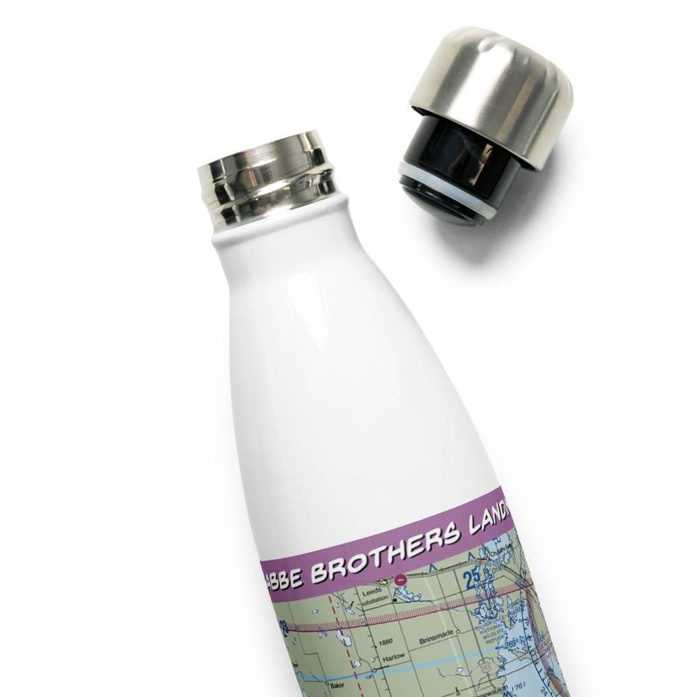 Sabbe Brothers Landing Strip (NA38) VFR Sectional Water Bottle 