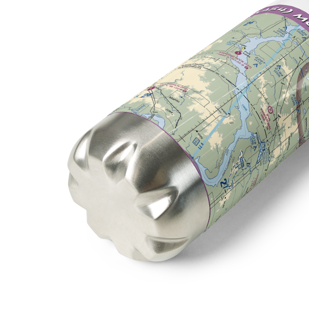 Moser Airstrip (NA54) VFR Sectional Water Bottle 