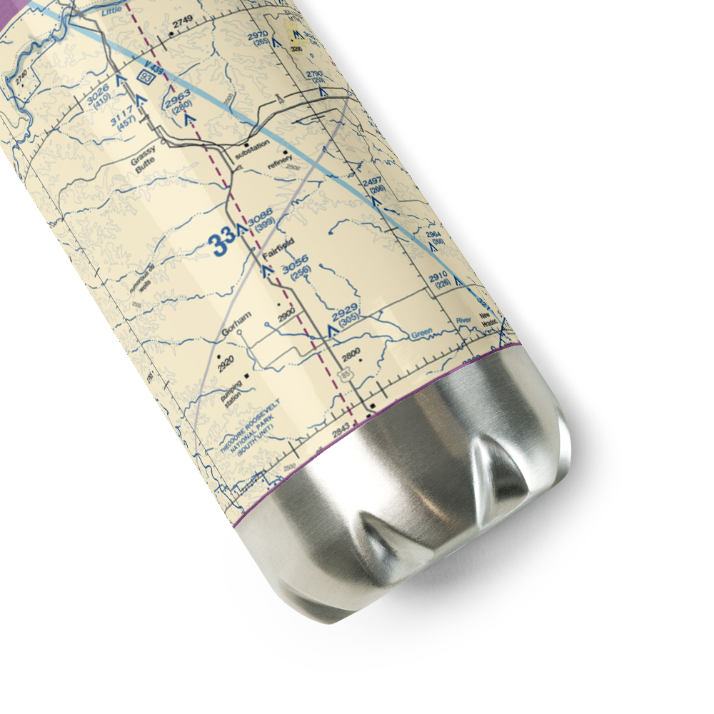 Tachenko Strip (NA61) VFR Sectional Water Bottle 