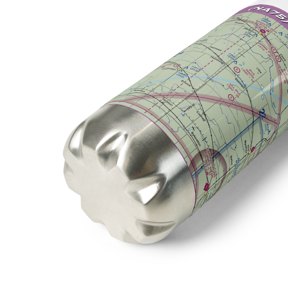 Lill Strip (NA75) VFR Sectional Water Bottle 