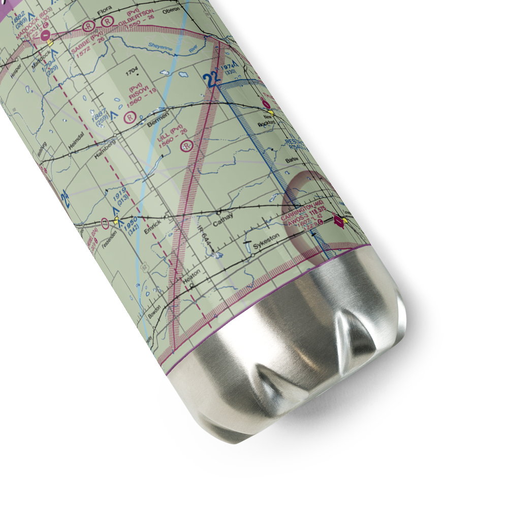 Lill Strip (NA75) VFR Sectional Water Bottle 