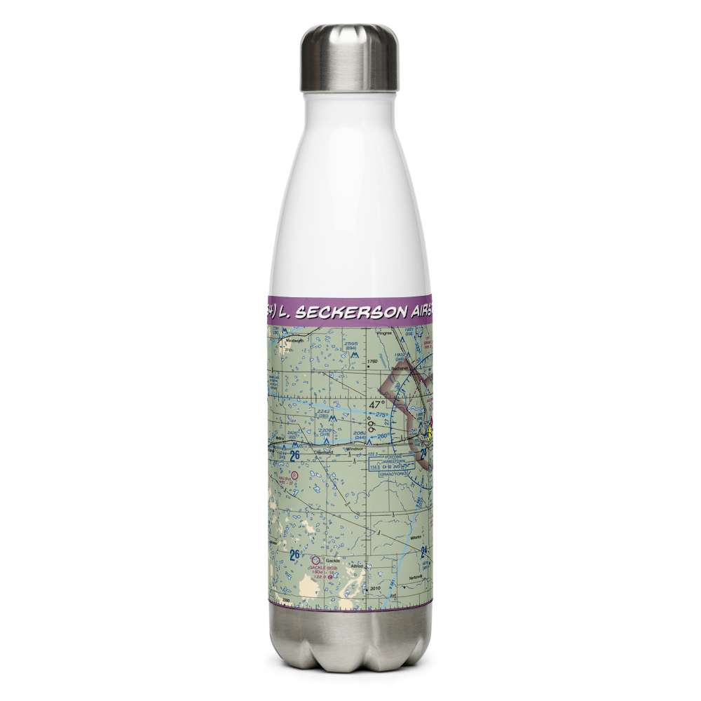 L. Seckerson Airstrip (NA84) VFR Sectional Water Bottle 