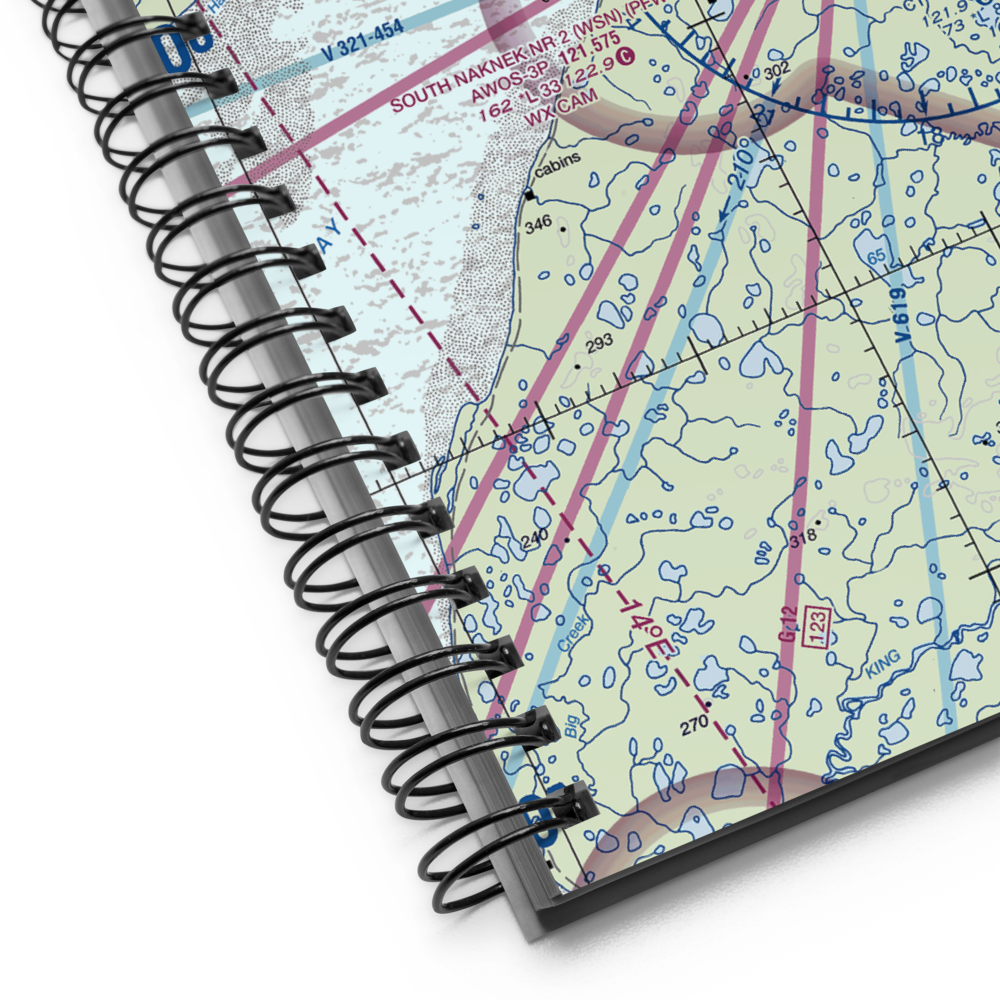 Tibbetts Airport (4AK9) VFR Sectional Notebook 
