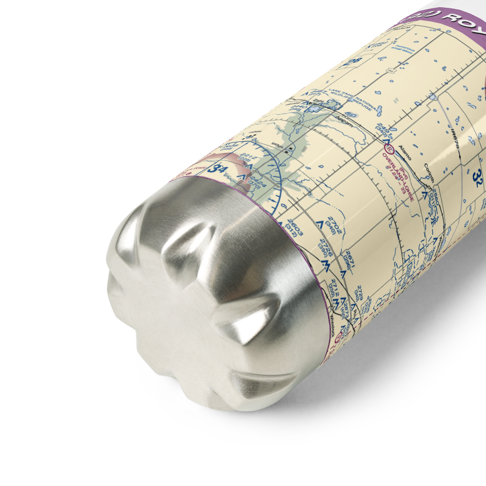 Roy Lohse Airport (NA92) VFR Sectional Water Bottle 