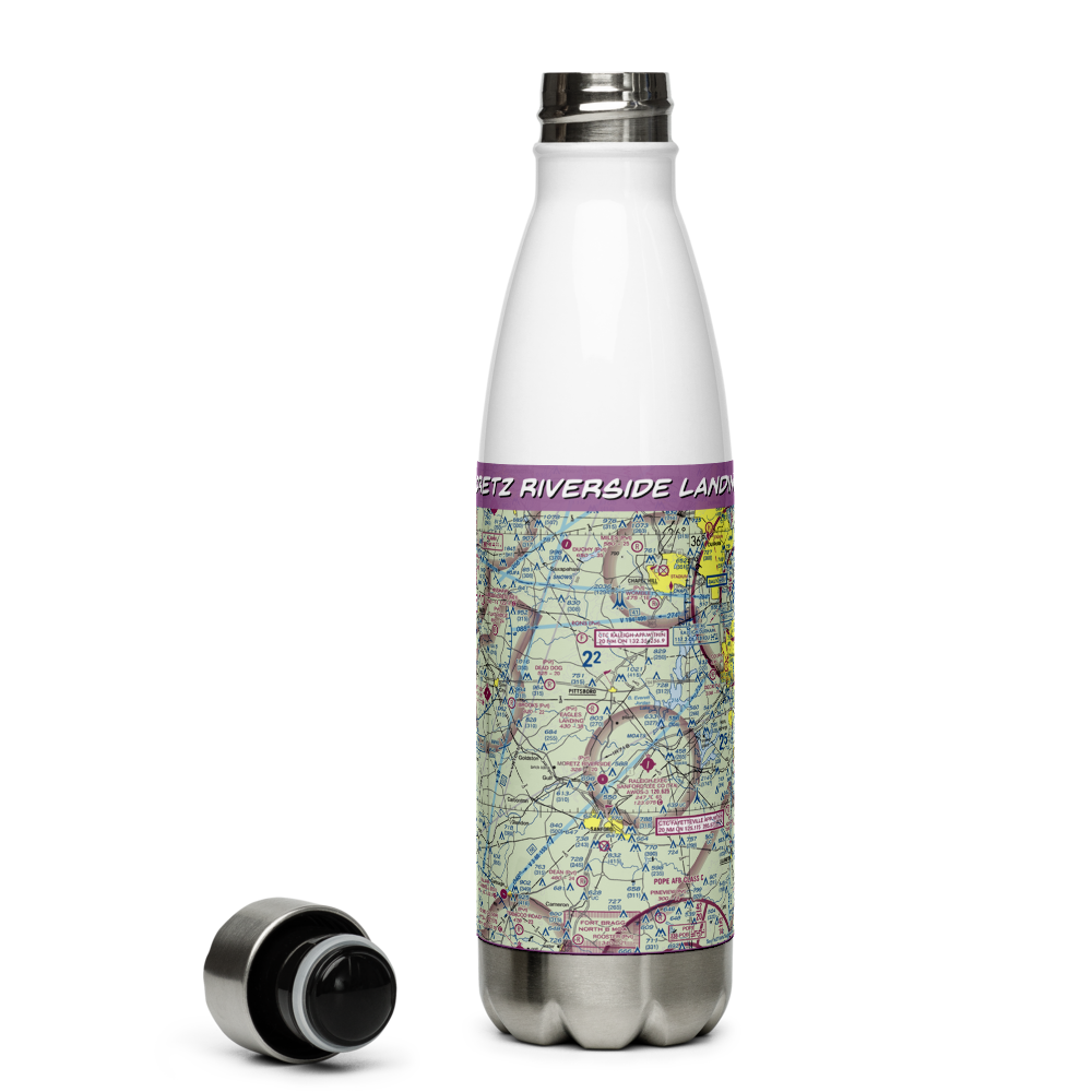 Moretz Riverside Landing Airport (NC00) VFR Sectional Water Bottle 