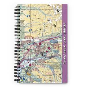 Wolf Lake Airport (4AK6) VFR Sectional Notebook