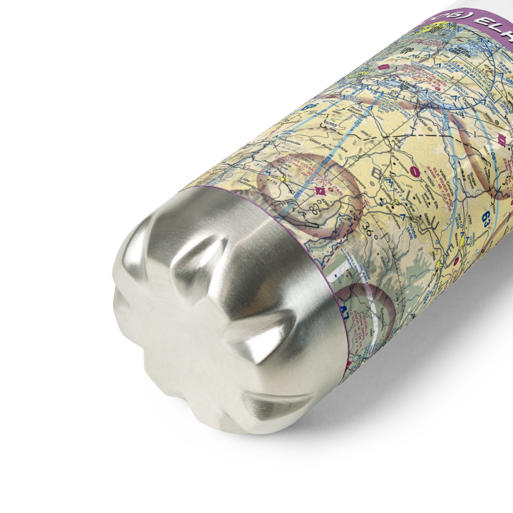 Elk River Airport (NC06) VFR Sectional Water Bottle 