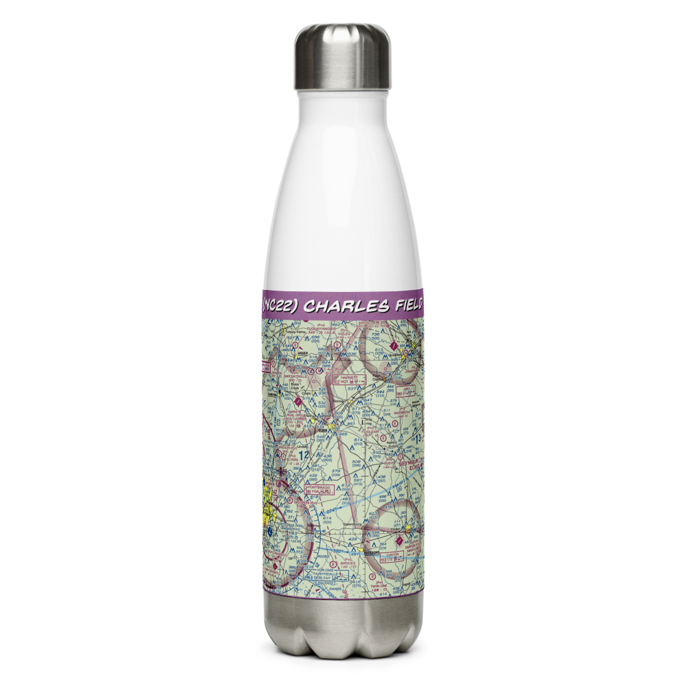 Charles Field (NC22) VFR Sectional Water Bottle 