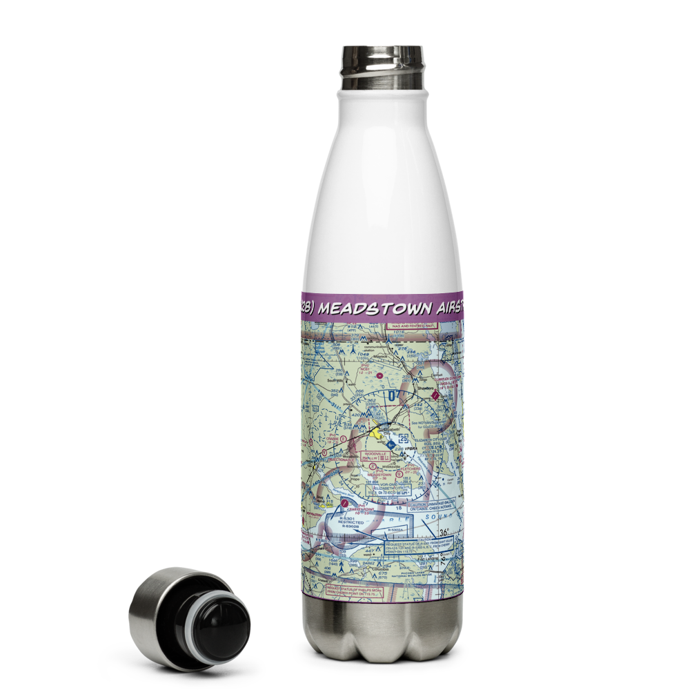 Meadstown Airstrip (NC28) VFR Sectional Water Bottle 