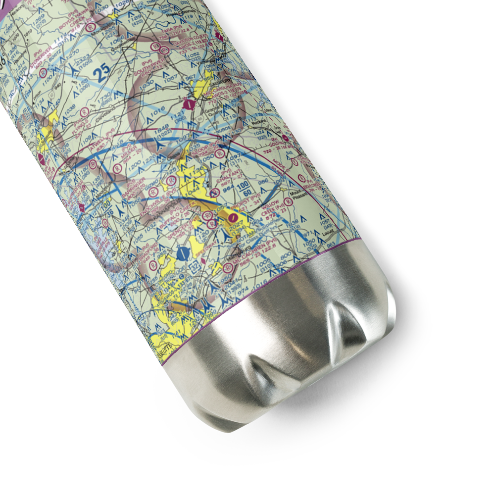 Bradley Field (NC29) VFR Sectional Water Bottle 