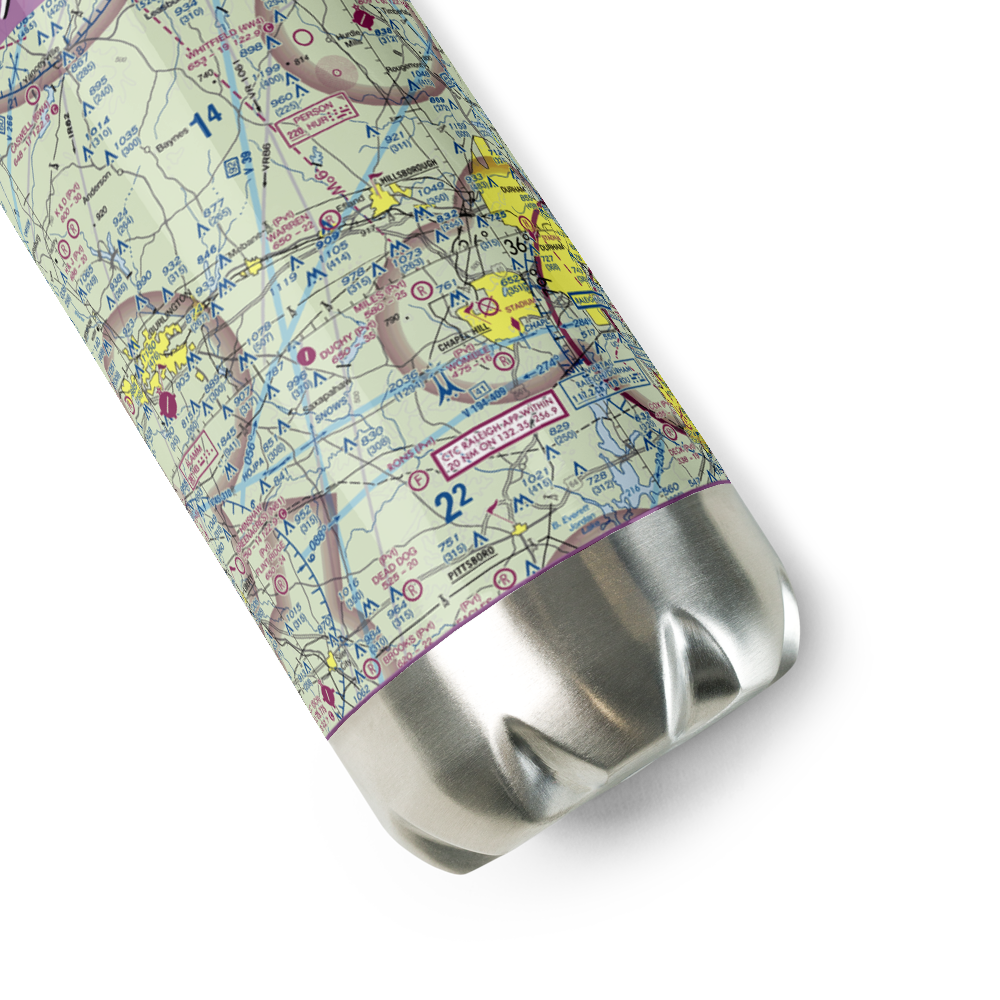 Miles Airport (NC34) VFR Sectional Water Bottle 