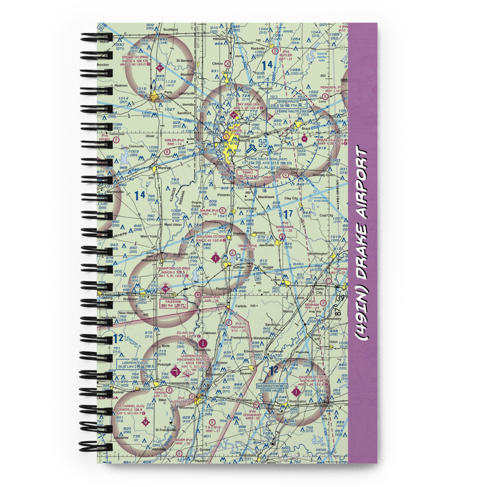Drake Airport (49IN) VFR Sectional Notebook 