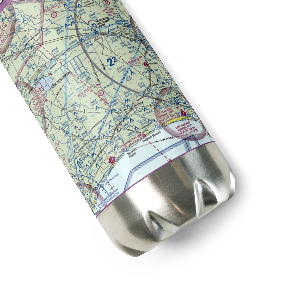 Bear Pen Airport (NC43) VFR Sectional Water Bottle 