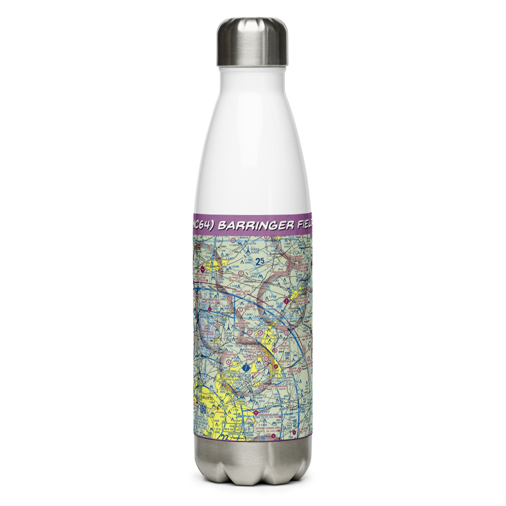 Barringer Field (NC64) VFR Sectional Water Bottle 