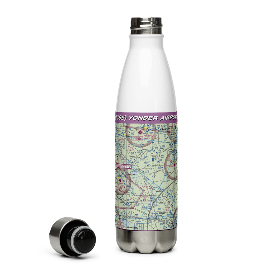 Yonder Airport (NC65) VFR Sectional Water Bottle 