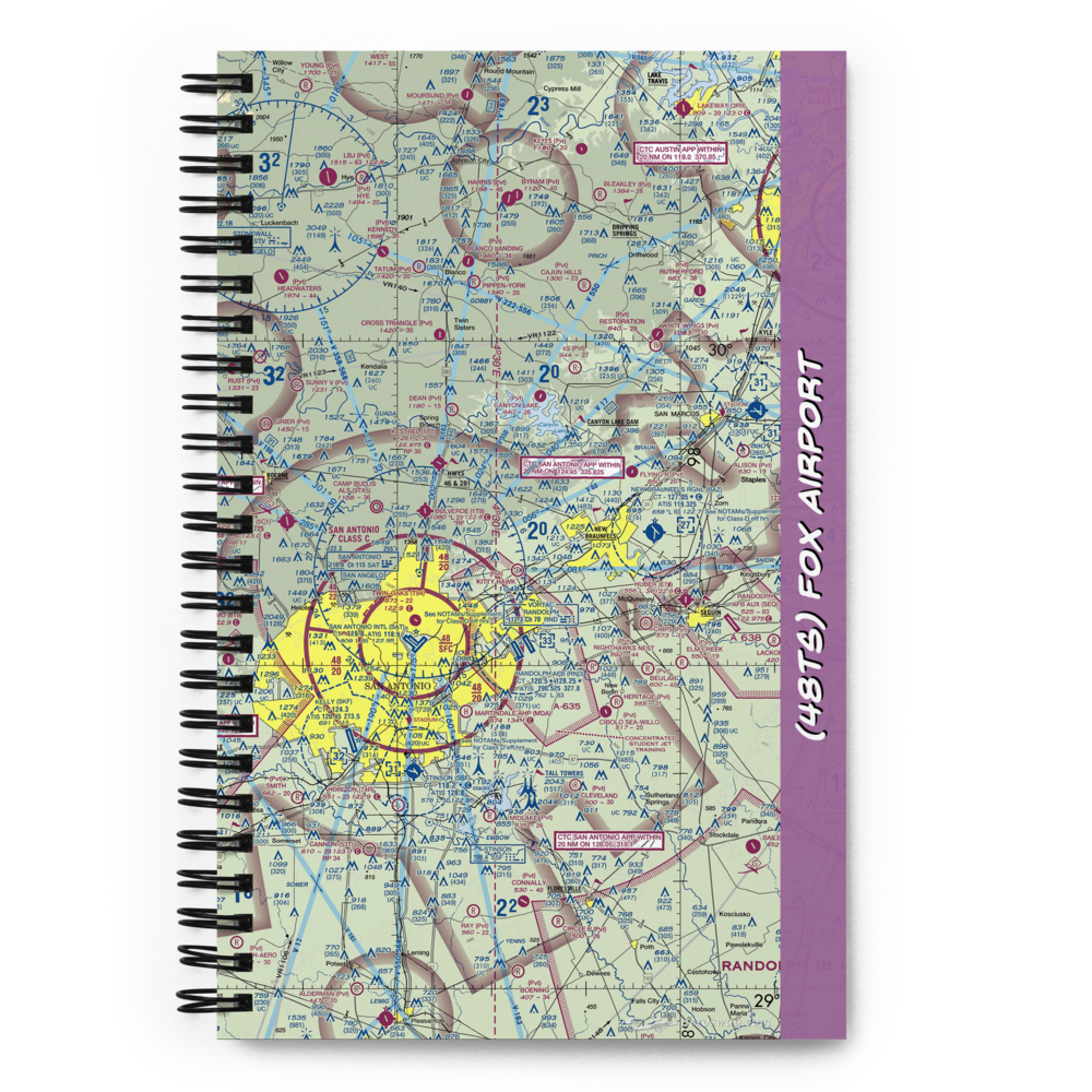 Fox Airport (48TS) VFR Sectional Notebook 