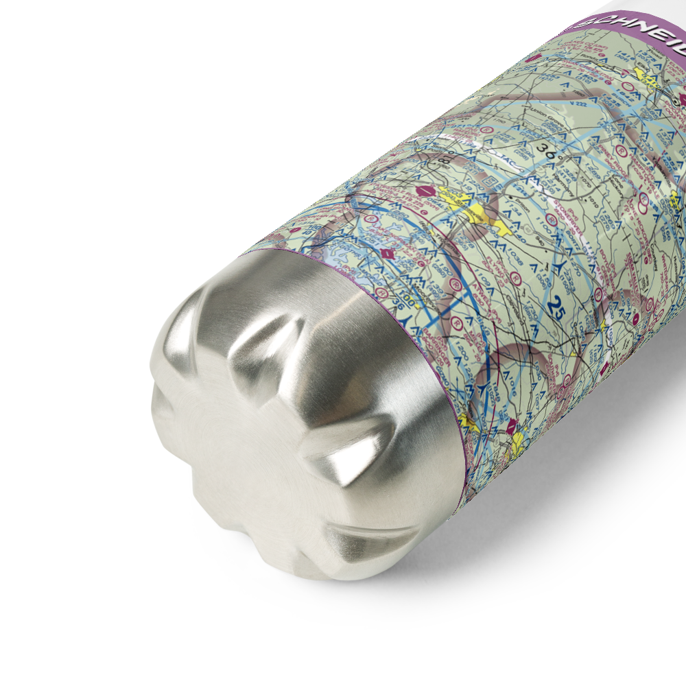 Schneider Haven Airstrip (NC75) VFR Sectional Water Bottle 
