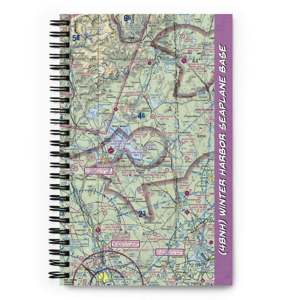 Winter Harbor Seaplane Base (48NH) VFR Sectional Notebook 