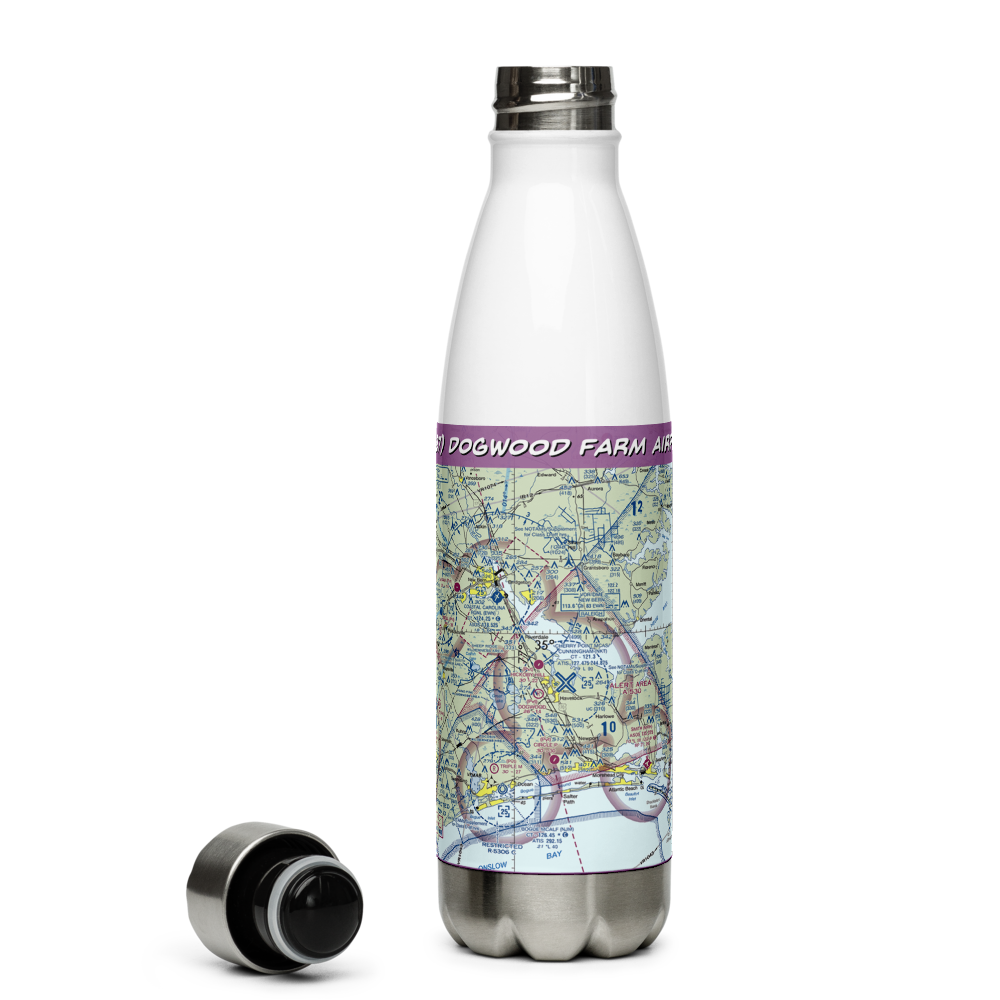 Dogwood Farm Airport (NC87) VFR Sectional Water Bottle 