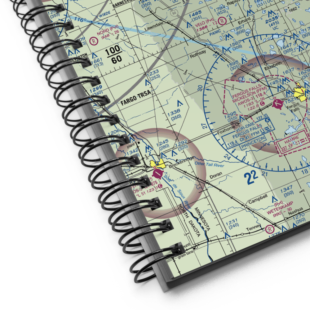 Pelican Rapids Muni-Lyon's Field (47Y) VFR Sectional Notebook 