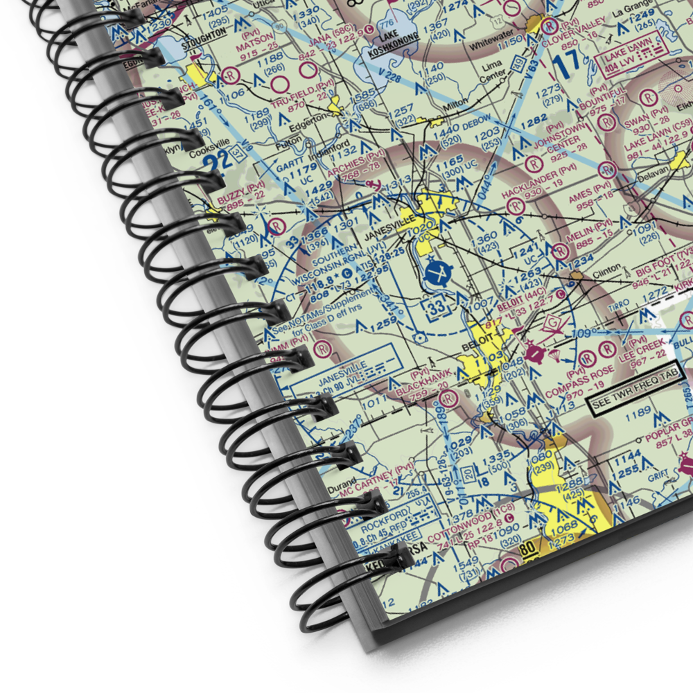 Oakbrook Airport (47WI) VFR Sectional Notebook 