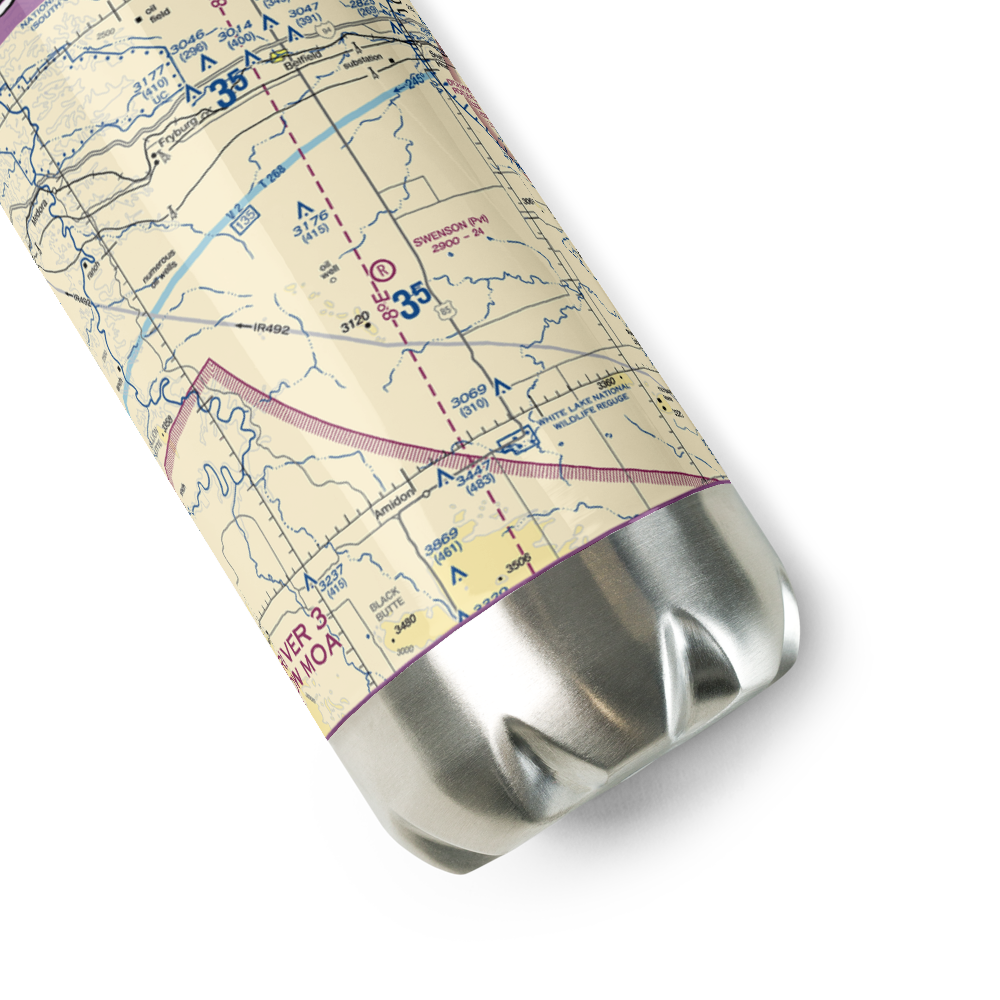 Swenson Airport (ND29) VFR Sectional Water Bottle 