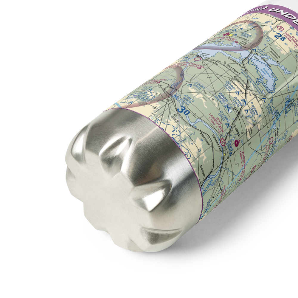 Underwood Airport (ND44) VFR Sectional Water Bottle 