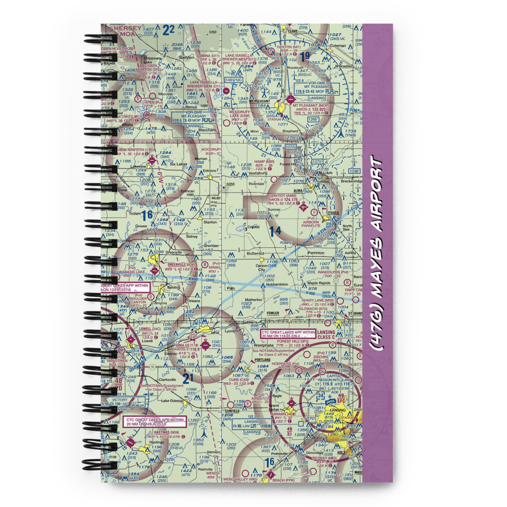 Mayes Airport (47G) VFR Sectional Notebook 