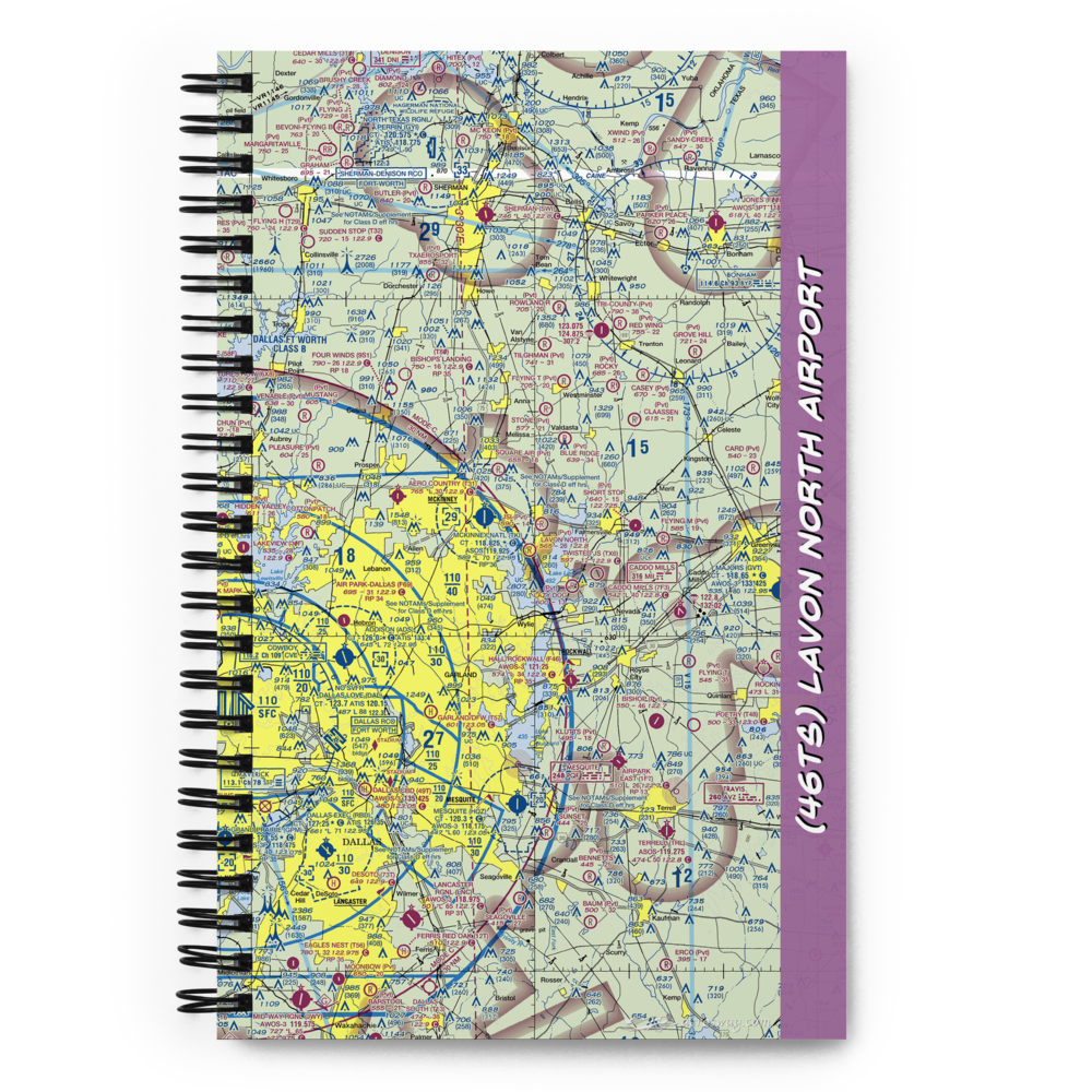 Lavon North Airport (46TS) VFR Sectional Notebook 