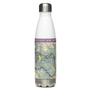 Cloud Nine Airport (ND98) VFR Sectional Water Bottle