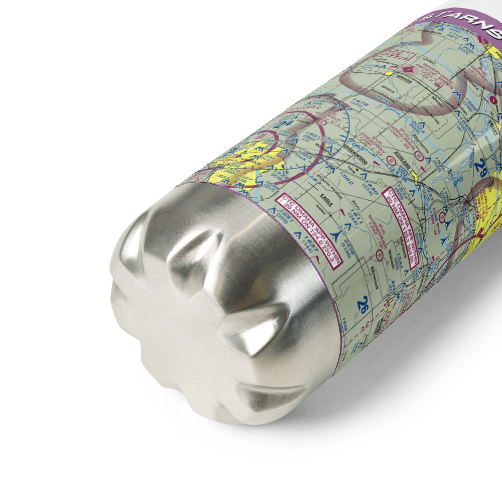 Starns Auxiliary Airport (NE15) VFR Sectional Water Bottle 