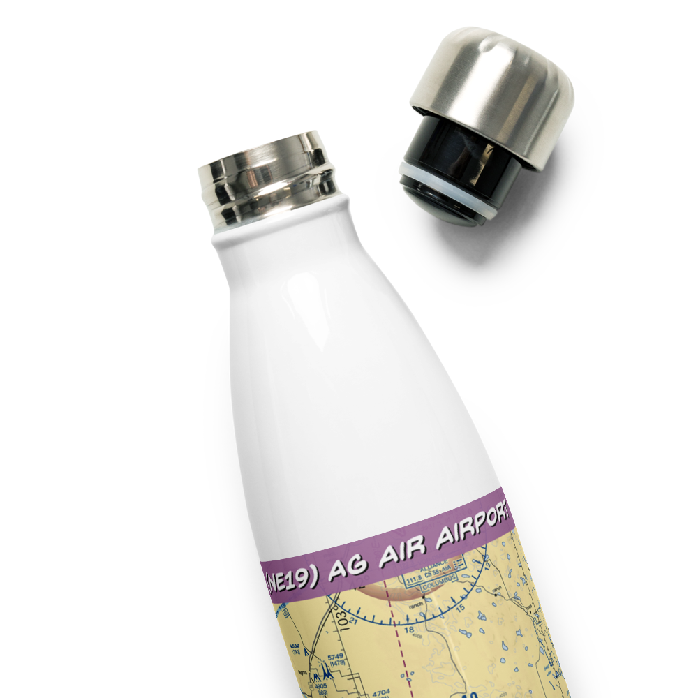 Ag Air Airport (NE19) VFR Sectional Water Bottle 