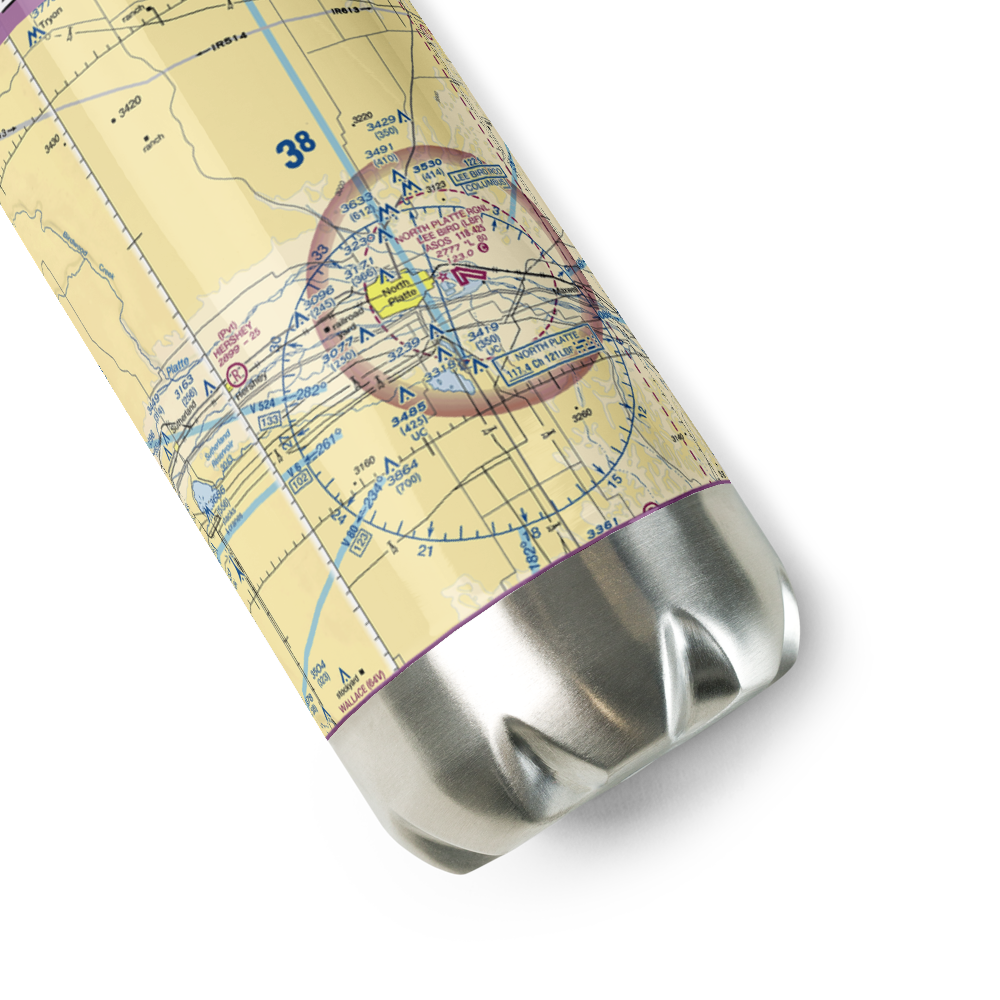 Orr Field (NE25) VFR Sectional Water Bottle 