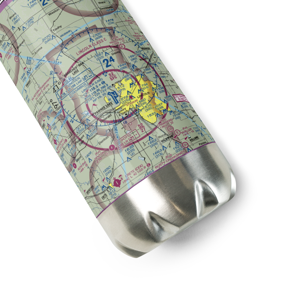 Dream Field (NE42) VFR Sectional Water Bottle 