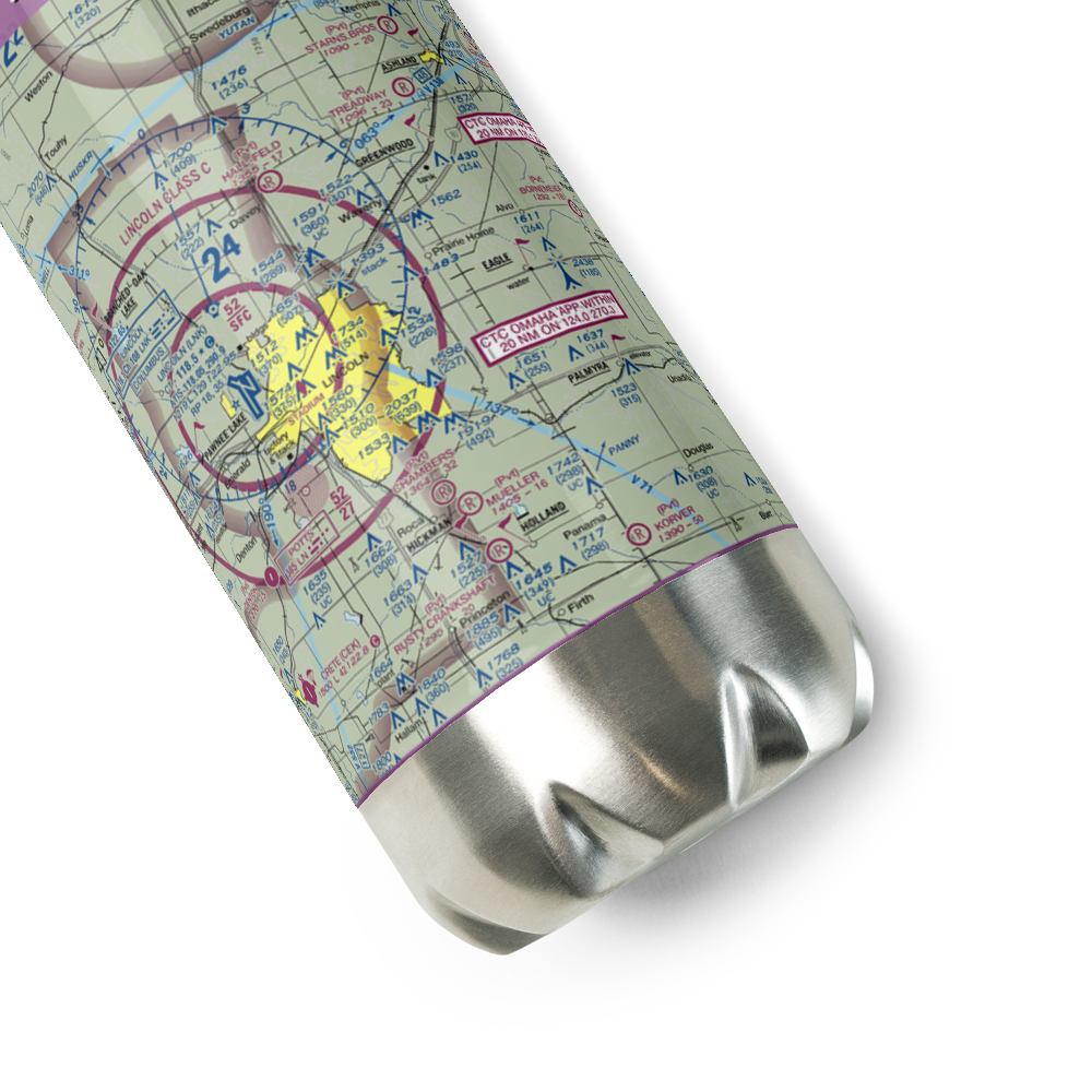 Pester Airport (NE59) VFR Sectional Water Bottle 