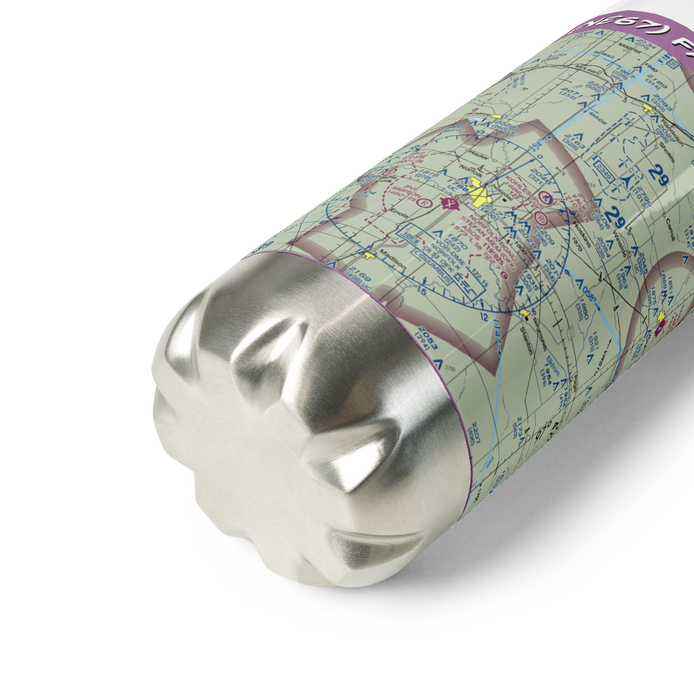 Falk Air Field (NE67) VFR Sectional Water Bottle 