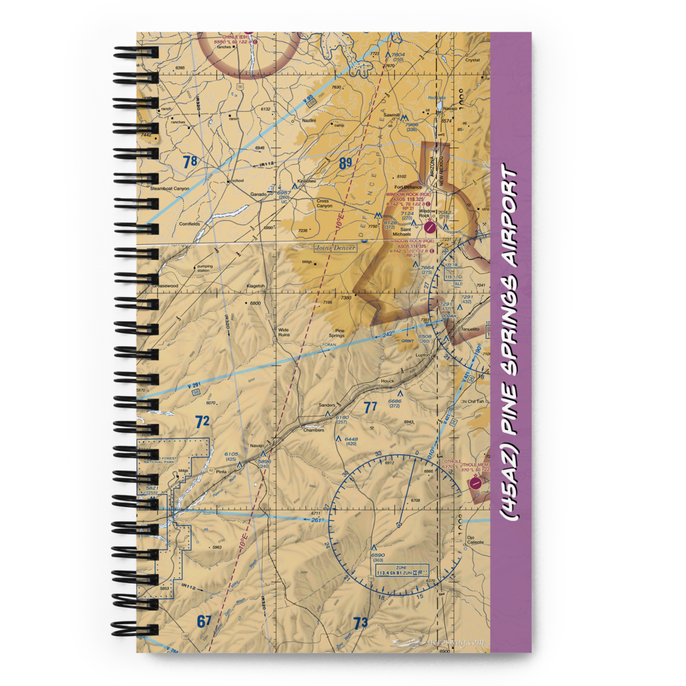 Pine Springs Airport (45AZ) VFR Sectional Notebook 