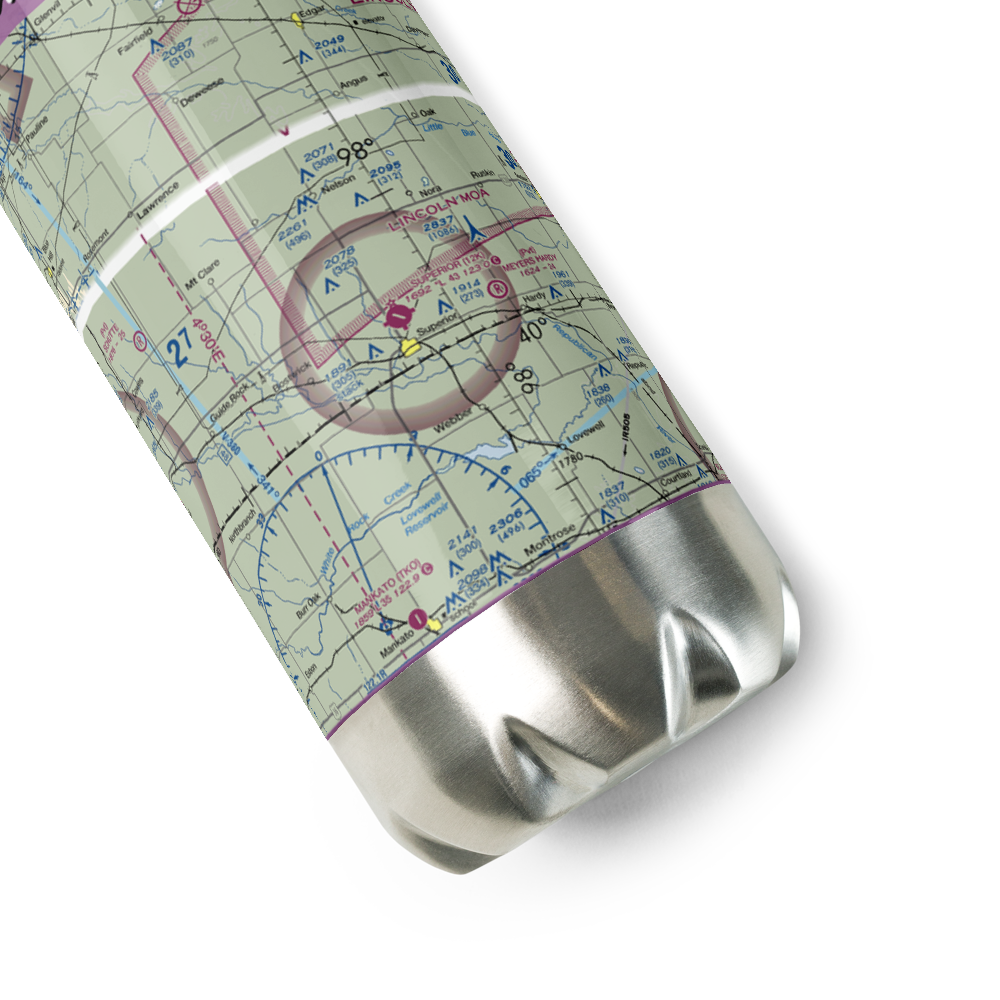 Rempe Private Airport (NE87) VFR Sectional Water Bottle 