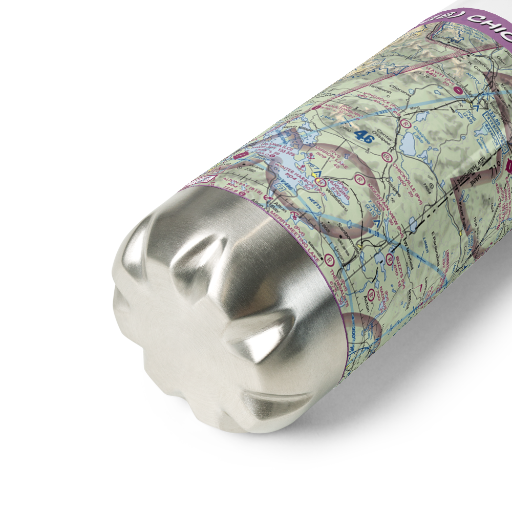 Chickville Airport (NH18) VFR Sectional Water Bottle 