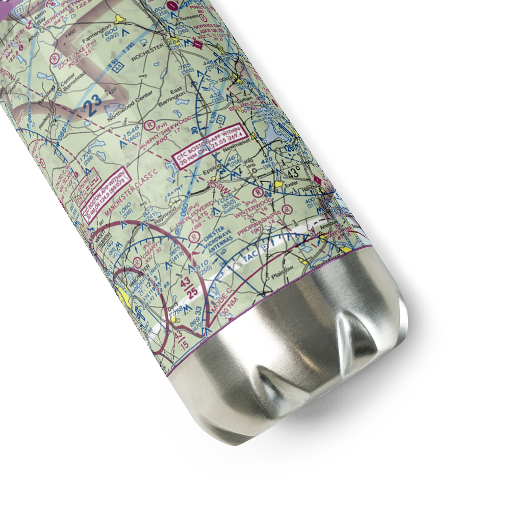 Murphy-Sherwood Park Airport (NH43) VFR Sectional Water Bottle 