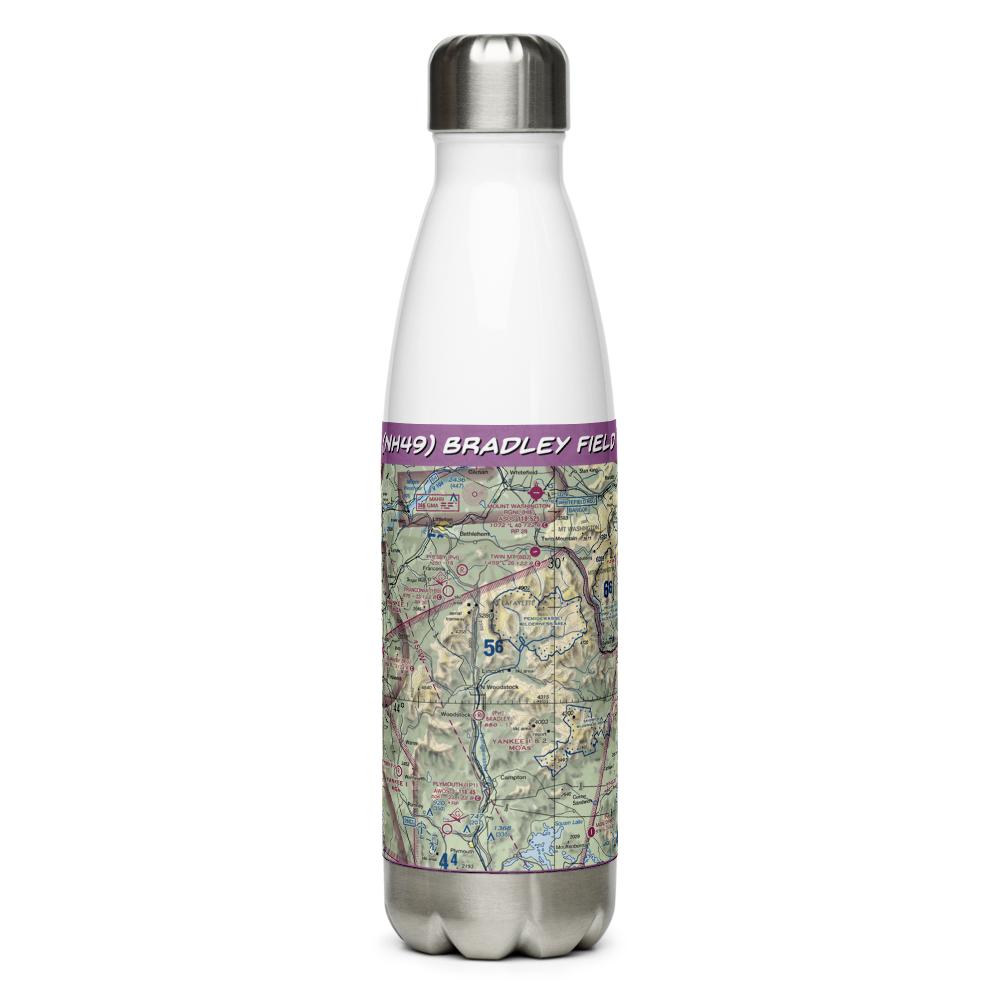 Bradley Field (NH49) VFR Sectional Water Bottle 