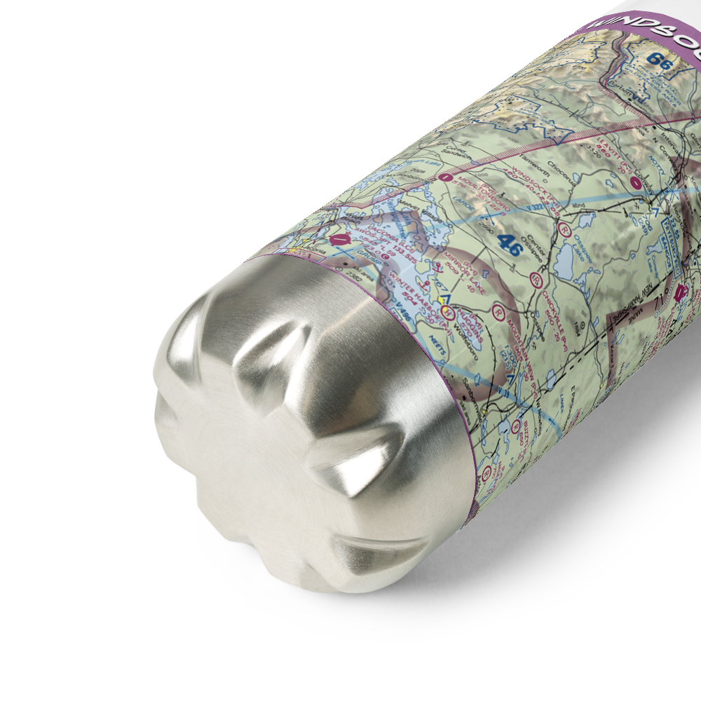 Windsock Village Airport (NH69) VFR Sectional Water Bottle 