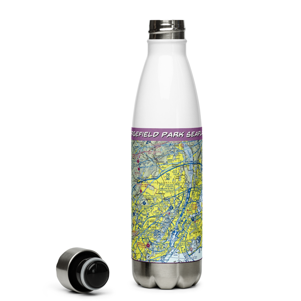 Ridgefield Park Seaplane Base (NJ00) VFR Sectional Water Bottle 