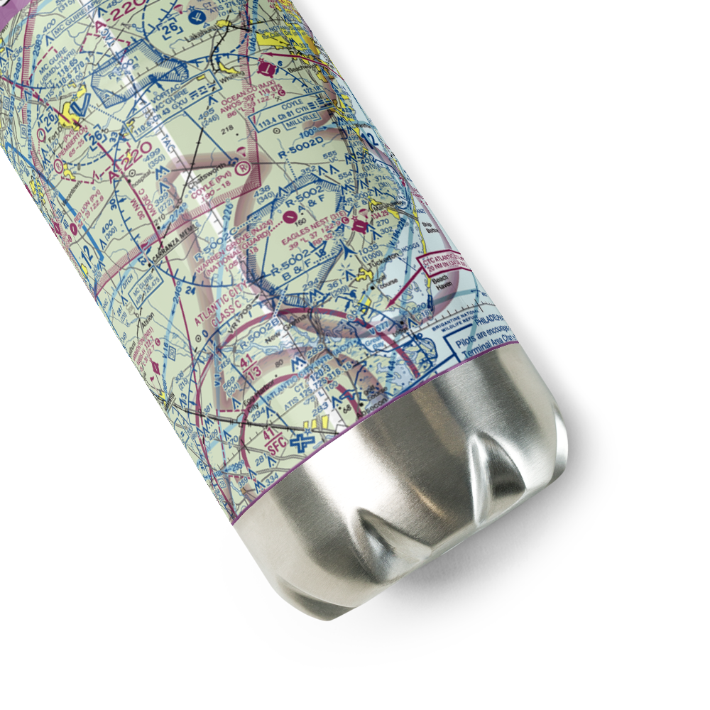 Coyle Field (NJ20) VFR Sectional Water Bottle 