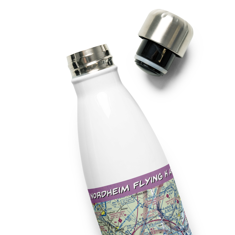 Nordheim Flying K Airpark (NJ58) VFR Sectional Water Bottle 