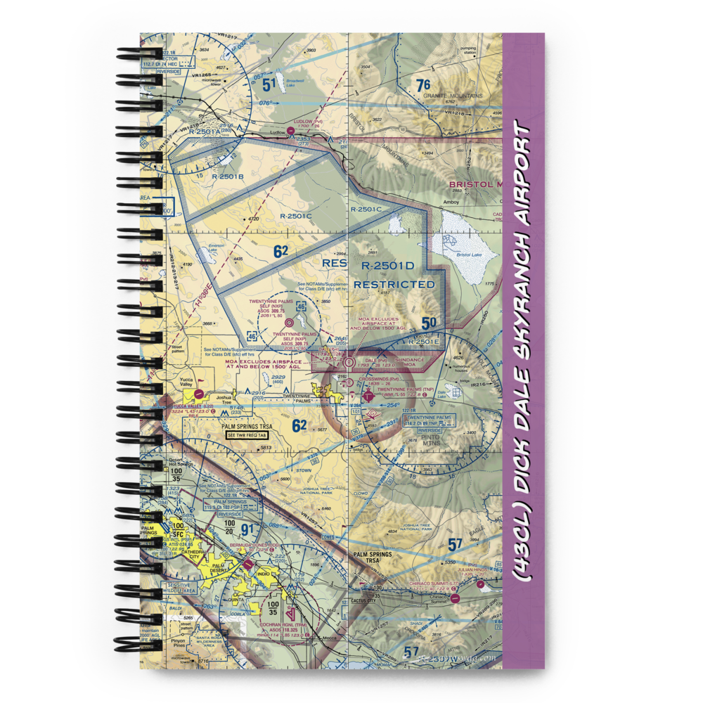 Dick Dale Skyranch Airport (43CL) VFR Sectional Notebook 
